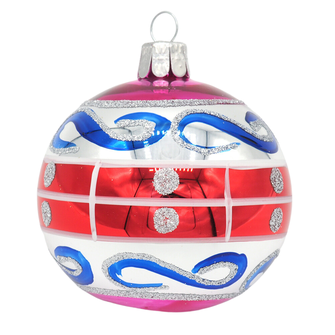 Glass Bauble VINTAGE Mix 7cm