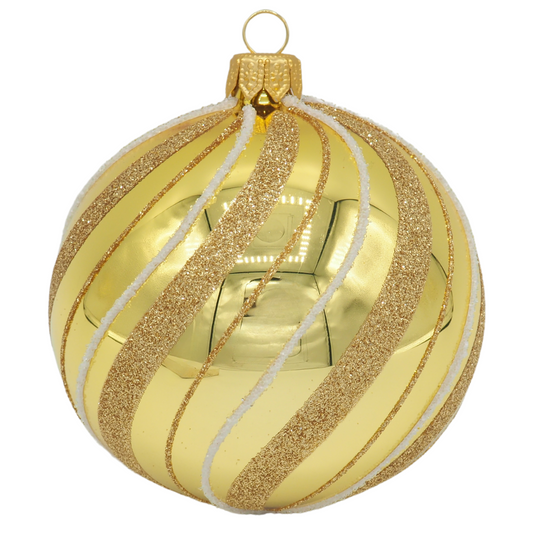 Glass Bauble CANDYCANE 6cm