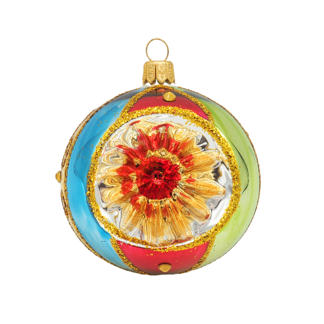 Glass Bauble NOSTALGIE mix 7cm