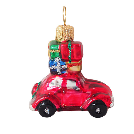 Glass Miniatur CAR red