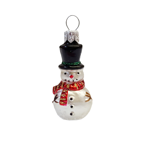 Glass Miniatur SNOWMAN Zylinder