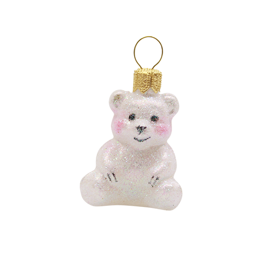 Glass Miniatur WHITE BEAR