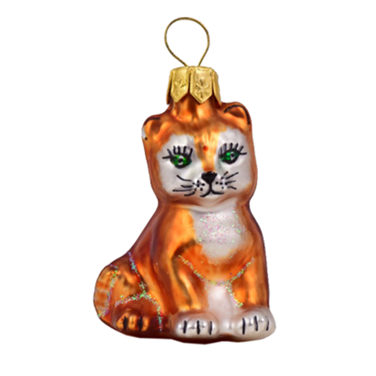 Glass Miniatur CAT brown