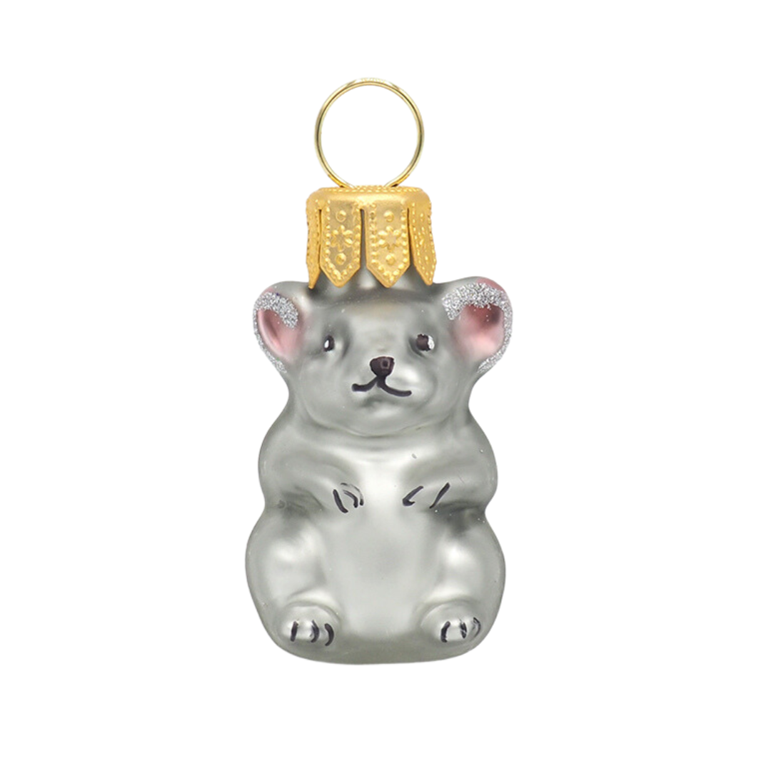 Glass Miniatur MOUSE grey