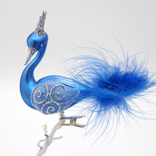 Glass Swan PRINCESS blue