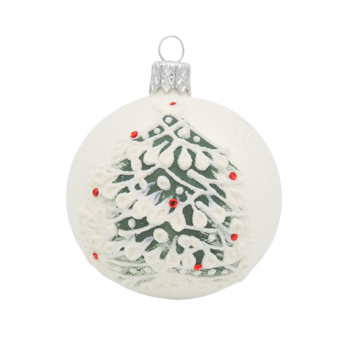 Glass Bauble NOEL 8cm