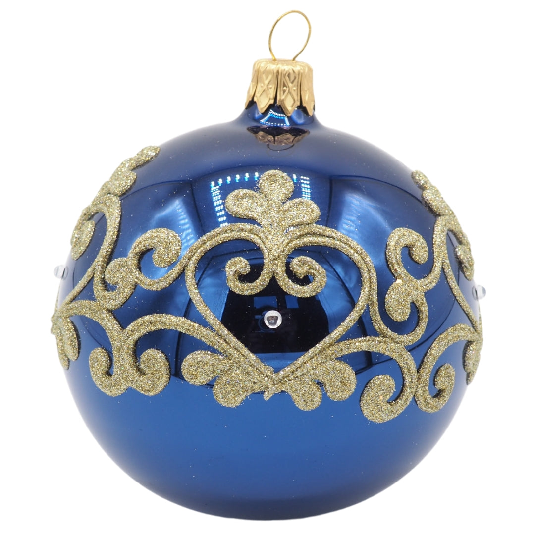 Glass Bauble ROYAL 8cm