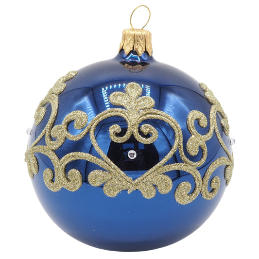 Glass Bauble ROYAL 8cm