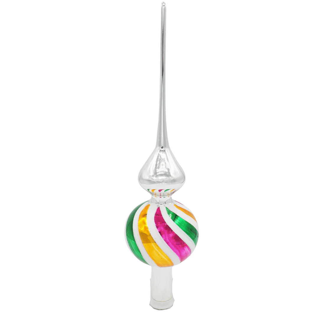 Treetopper STRIPES pink gold green