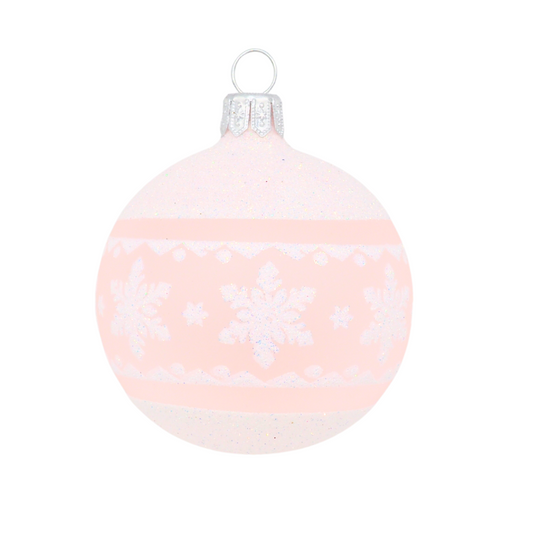 Glass Bauble BORTE Schneeflocke 6cm