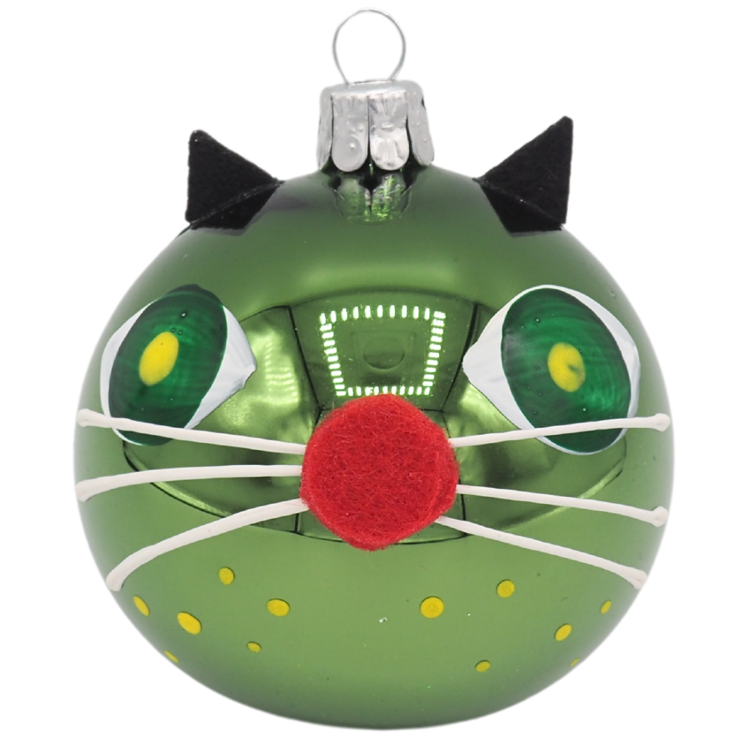 Glass Bauble CATS Retro Mix 7cm