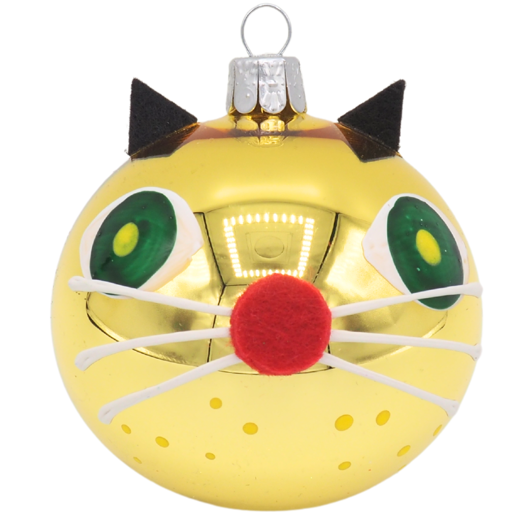 Glass Bauble CATS Retro Mix 7cm